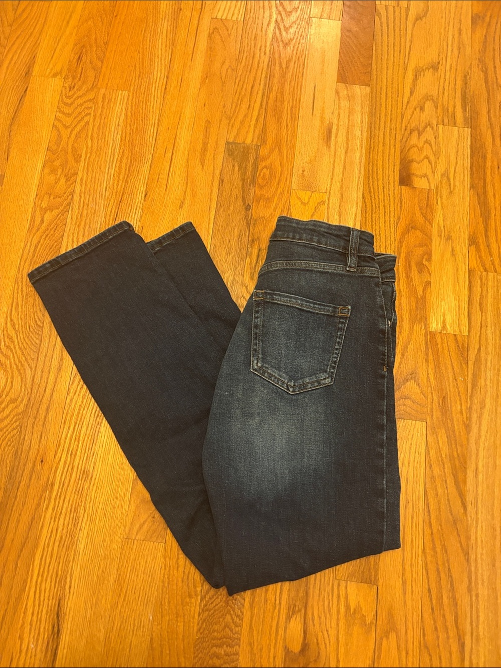 I.N.C Dark Wash Straight Leg Jeans - Navy Blue